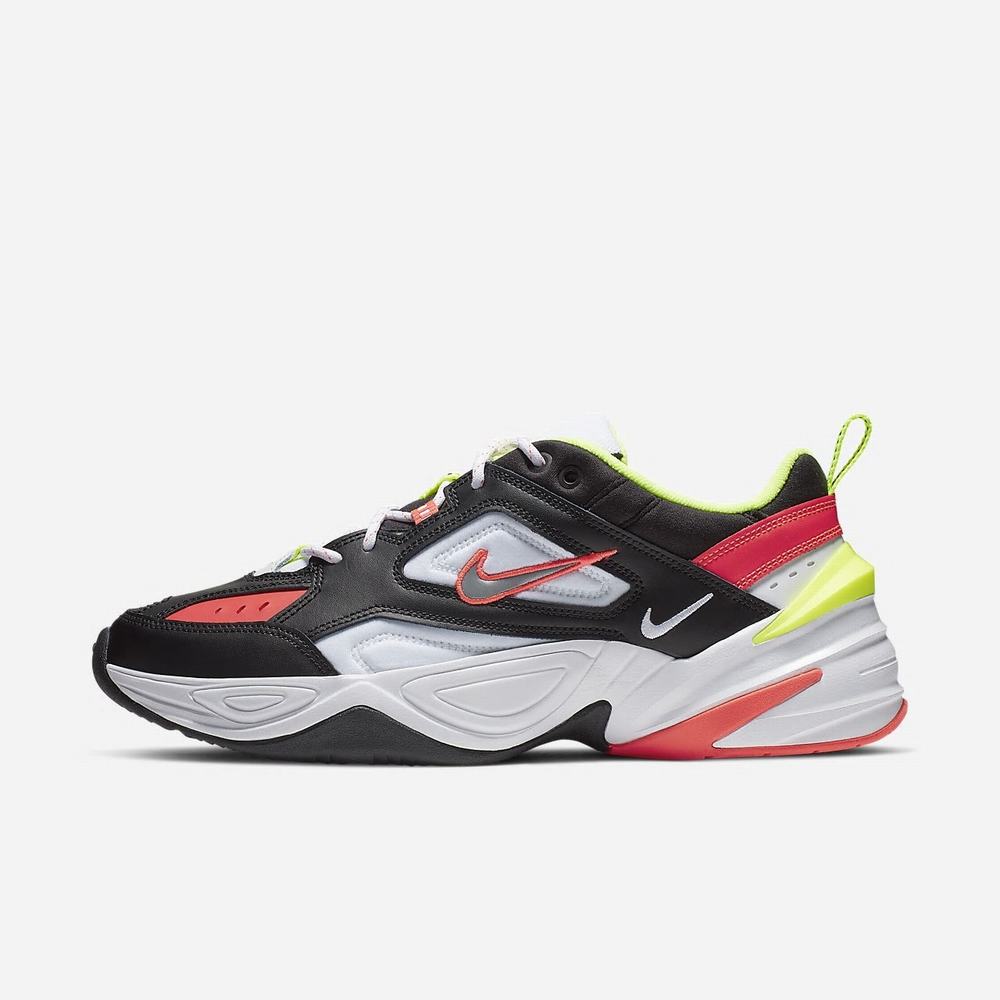 Sneakers Nike M2K Tekno Noir 1786-035 Black/White/Volt/Metallic Silver Homme | UFI-55693518